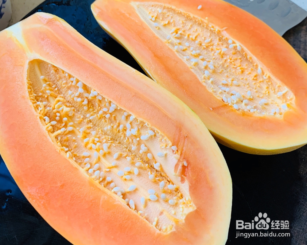 大厨教程之-木瓜牛奶糖水润肺降燥!