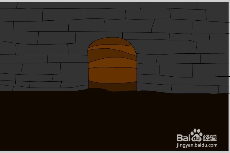 Flash绘制洞口的场景