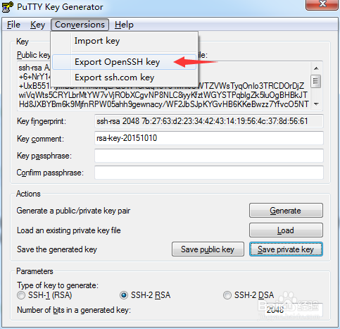 GIT 密钥生成工具puttygen使用技巧