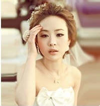 圆脸新娘如何打造V脸妆容