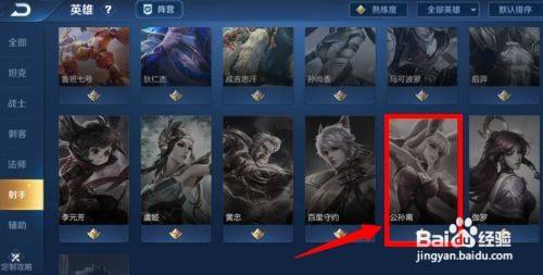 王者荣耀女英雄公孙离去掉曝光的皮肤怎么查看