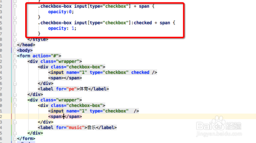 如何使用CSS美化复选框