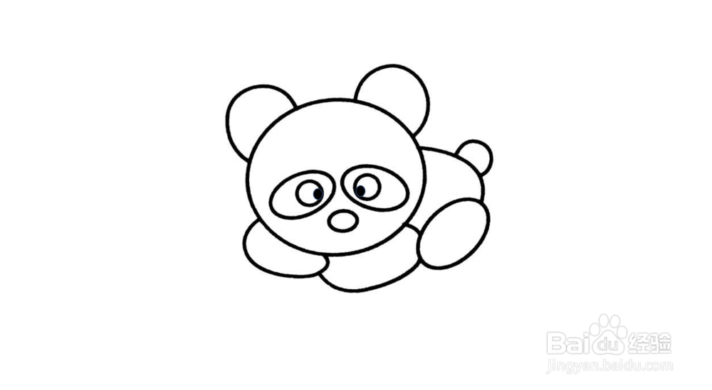 熊猫简笔画怎么画