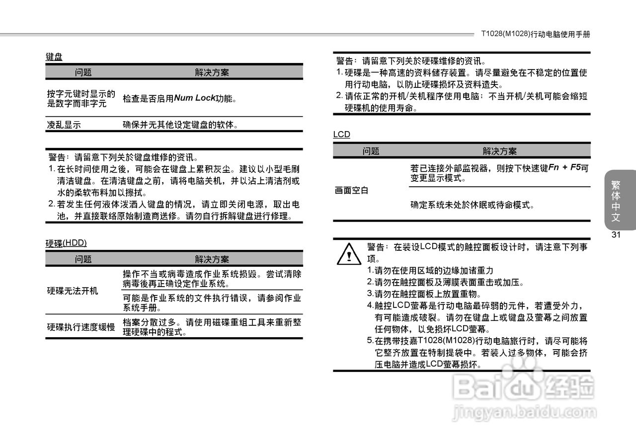 技嘉T1028笔记本电脑使用说明书:[4]