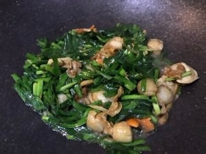 怎么做美味的韭菜炒扇贝