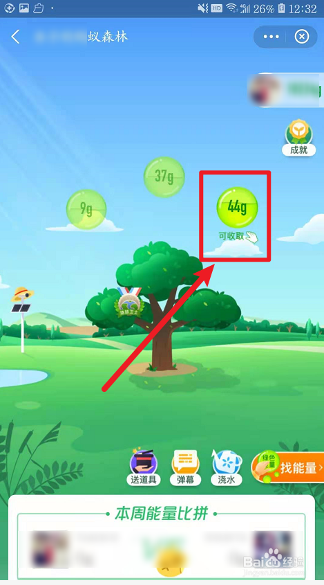 蚂蚁森林怎么一直收好友绿色能量？