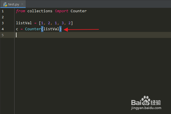 Python编程:怎么使用Counter类计数列表对象