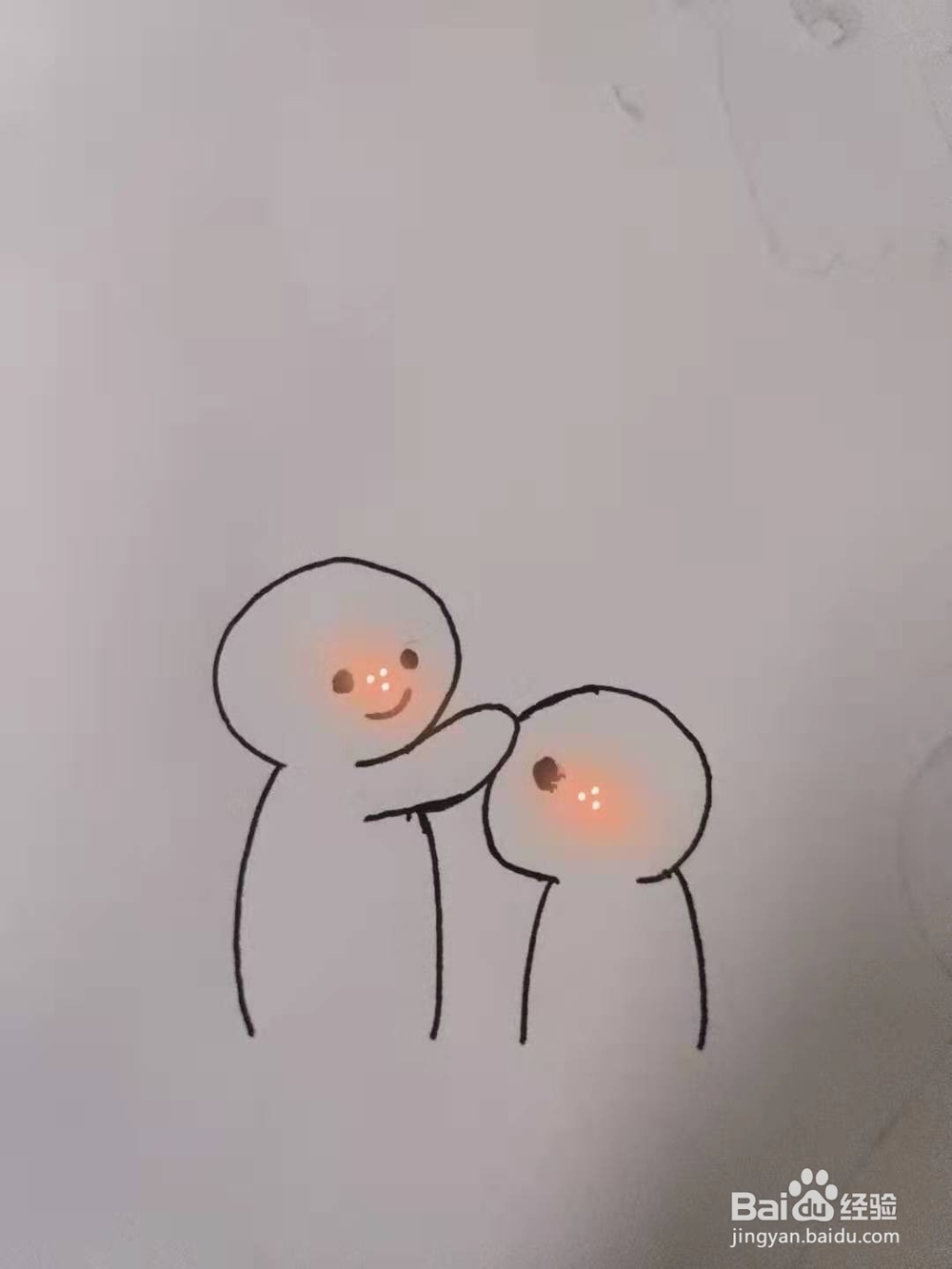 小情侣简笔画