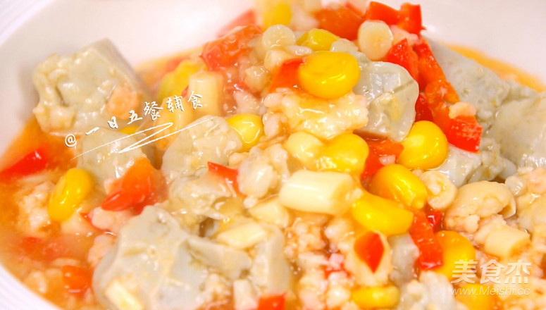 鸡蛋豆腐鲜虾羹