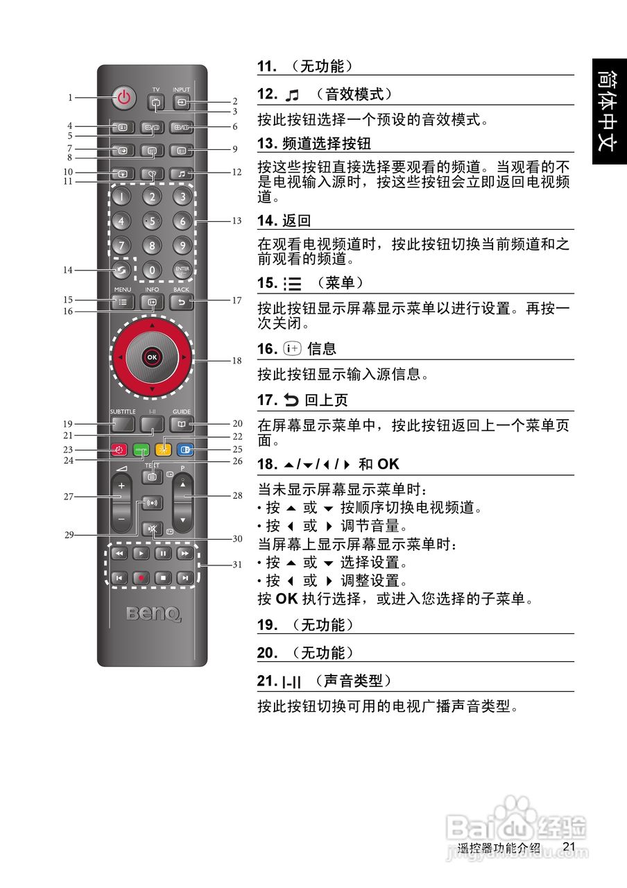 明基SQ4231液晶彩电使用说明书:[3]