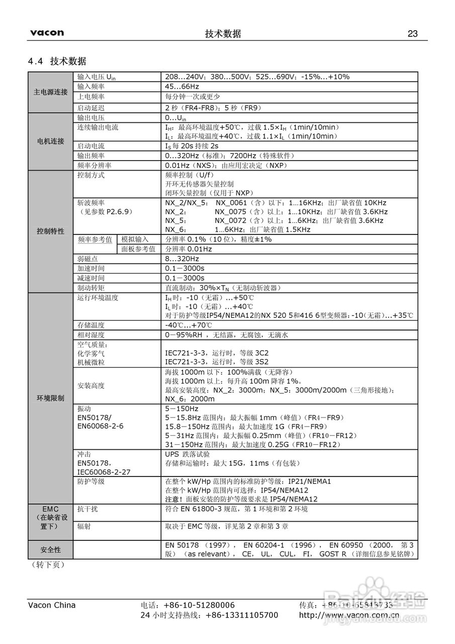 威肯NX-1030-5变频器使用手册:[3]
