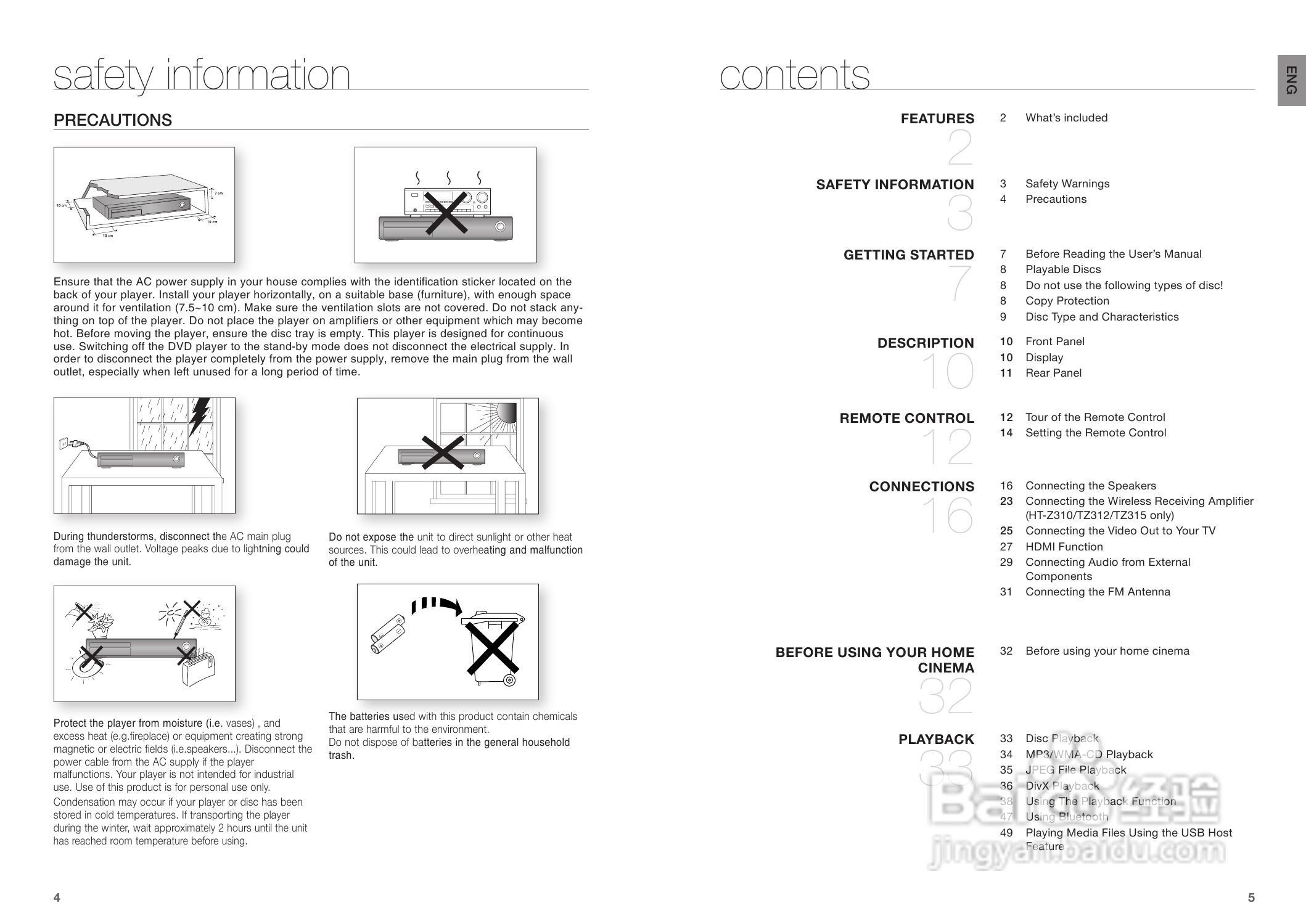 三星HT-TZ215家庭影院使用说明书:[1]
