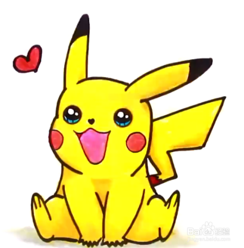 皮卡丘的简笔画怎么画