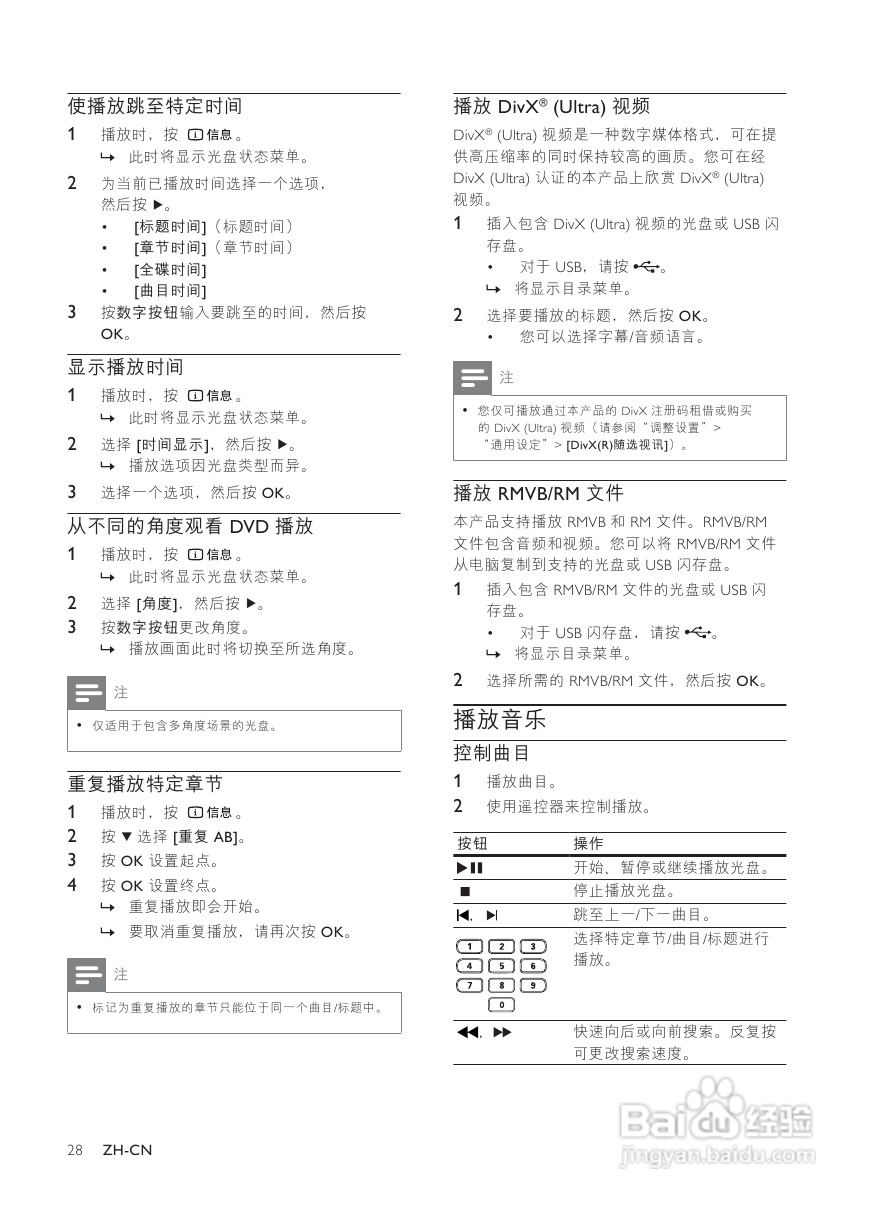 飞利浦DVP3552K/93 DVD播放机使用说明书:[1]