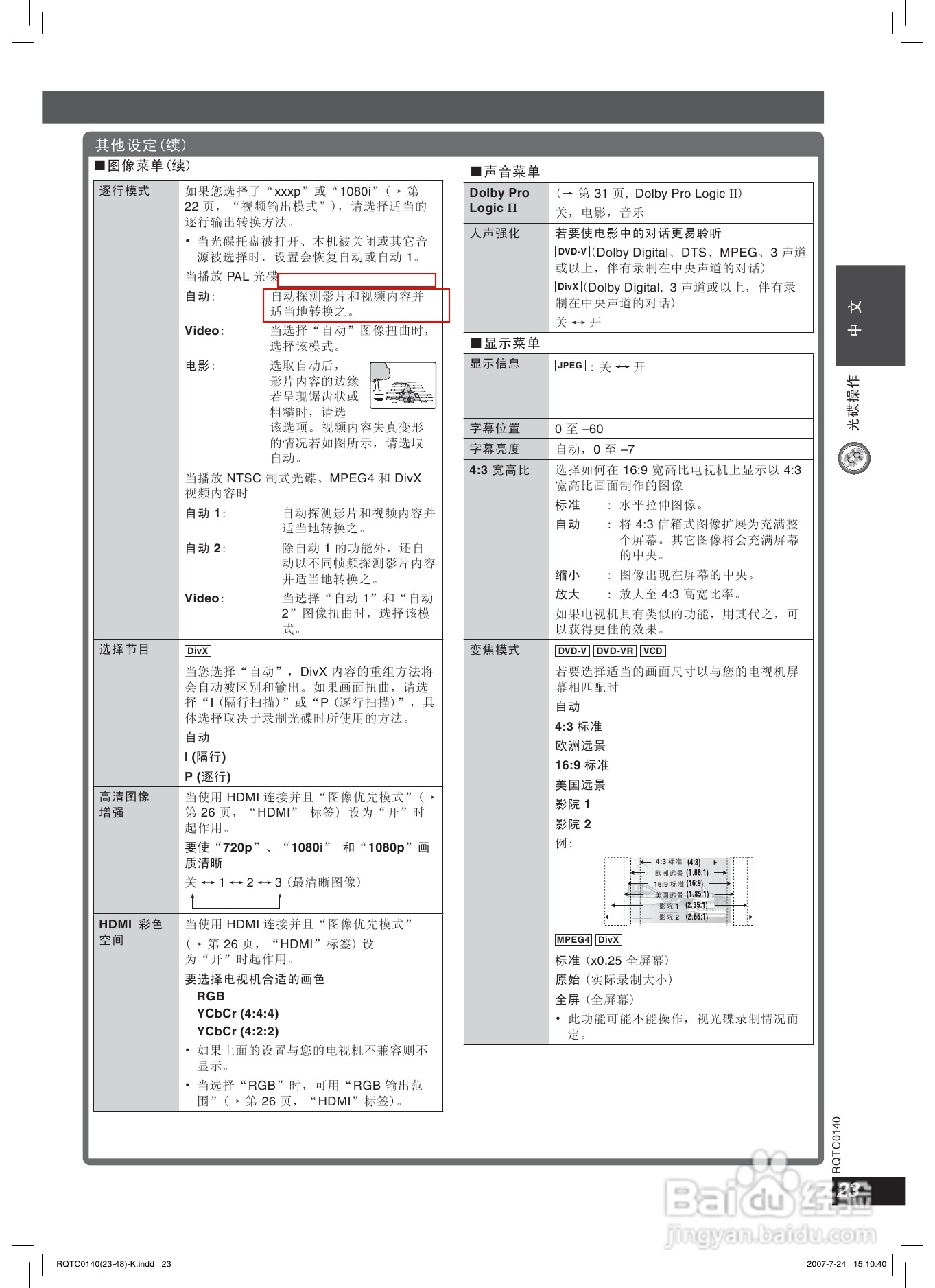 松下SC-HT869家庭影院使用说明书:[2]