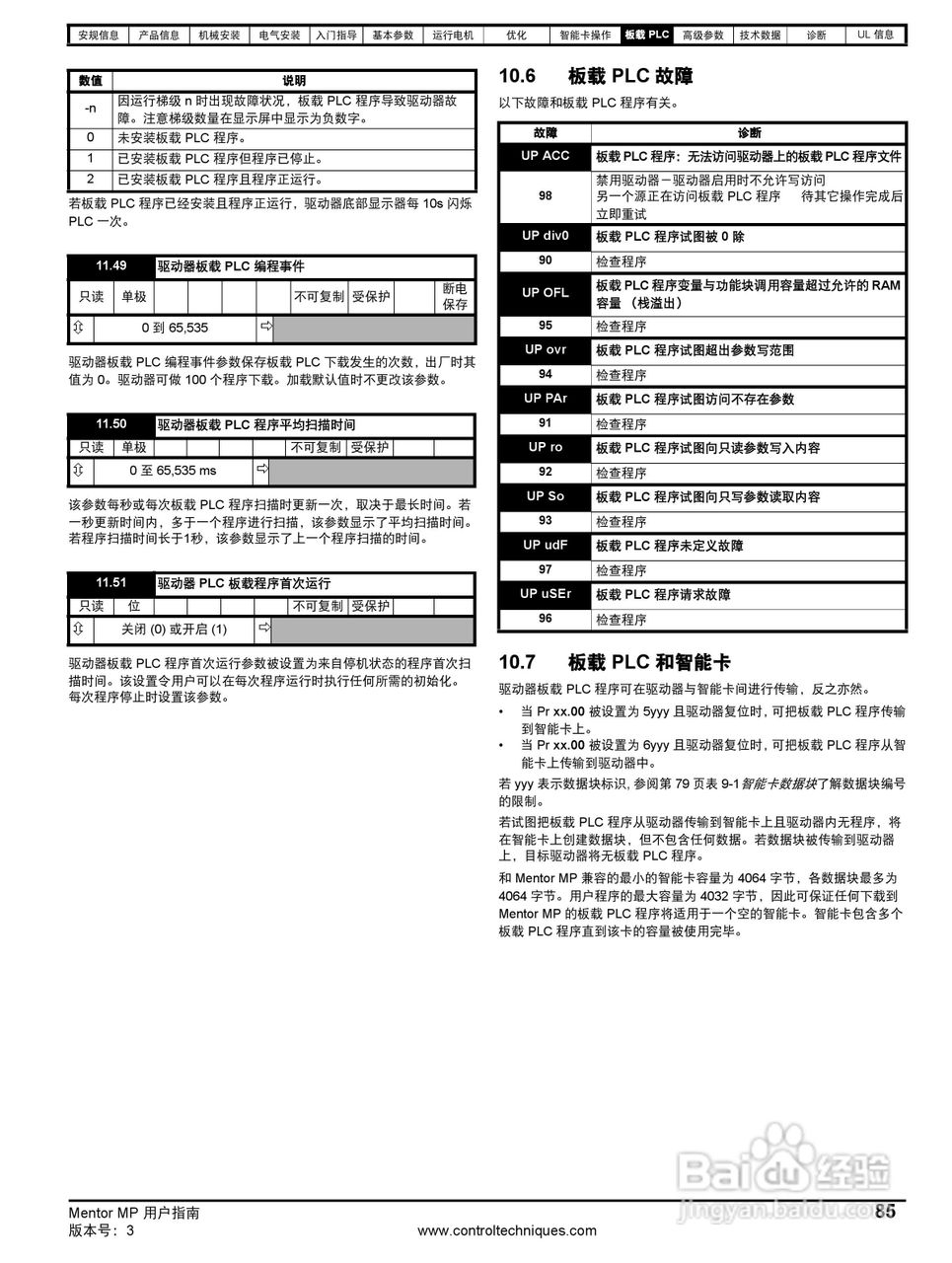 艾默生MP1850A4R直流驱动器中文手册:[9]