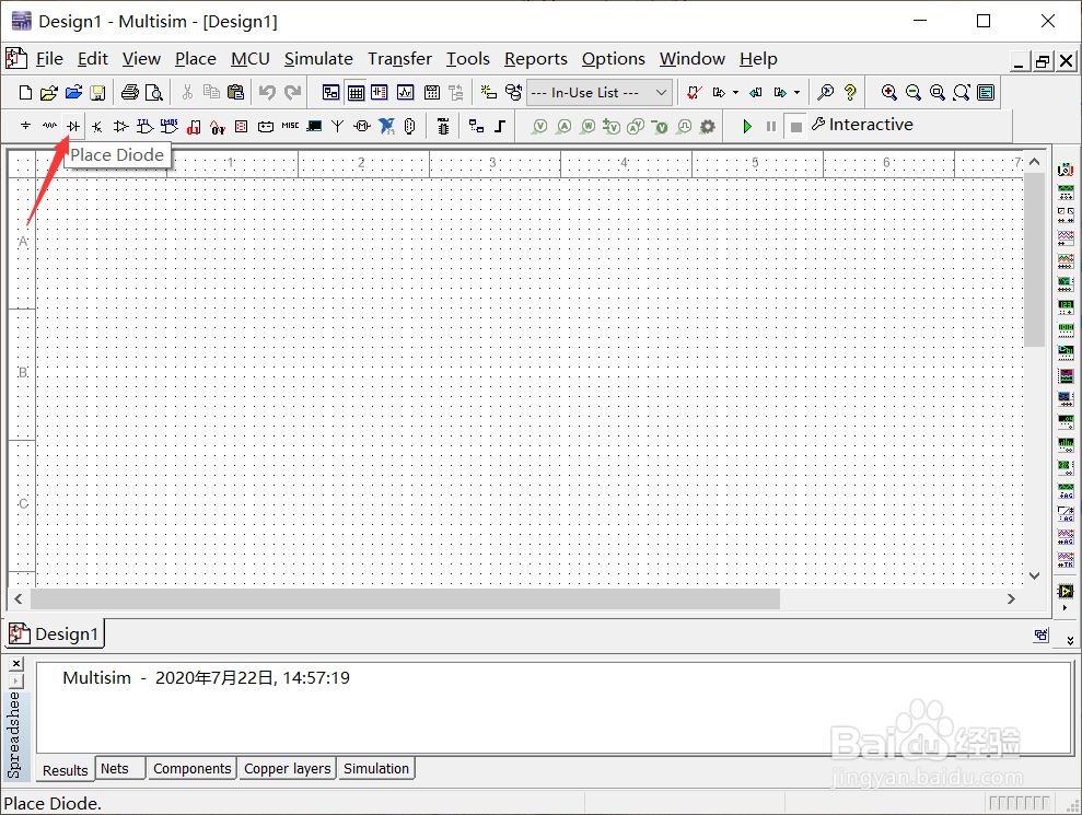 Multisim怎么放置晶闸管浪涌保护器件？