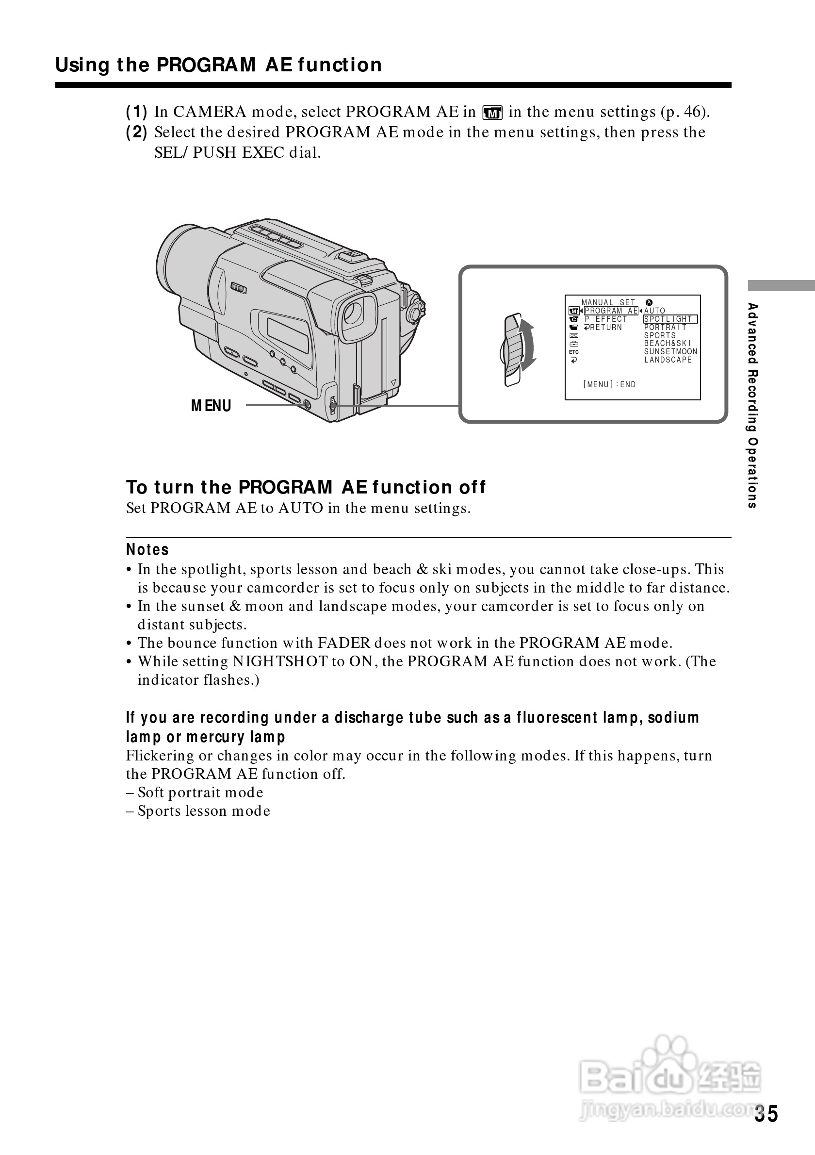 索尼CCD-TR818模拟摄像机说明书:[4]