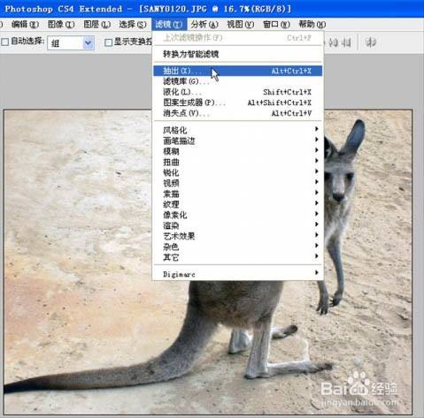 如何用ps抽出滤镜抠图 百度经验 如何用ps抽出滤镜抠图 百度经验