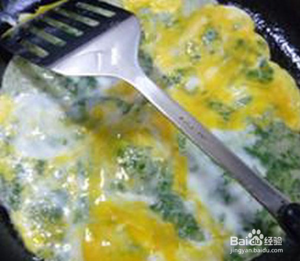 艾草煎饼果子的做法