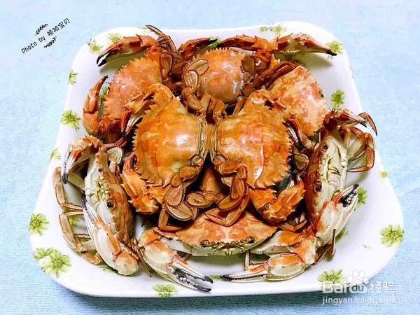 清蒸美味花盖蟹