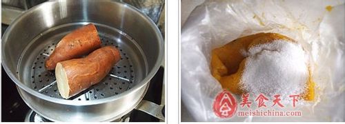 冬天的暖胃甜品-红薯面包布丁