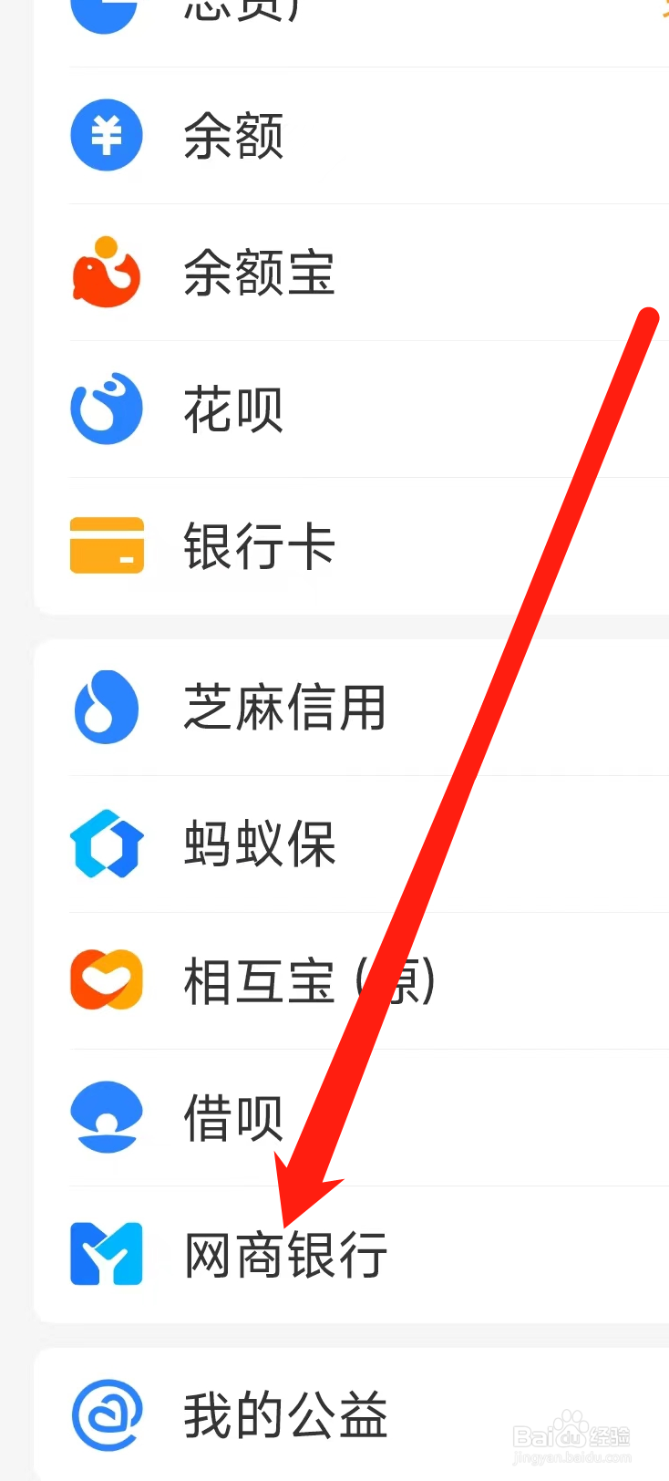 支付宝进入网商银行