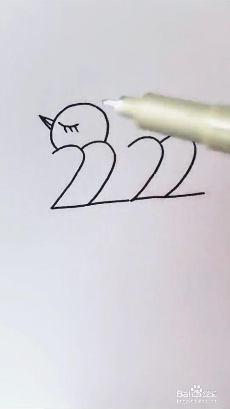 两只生气小鸟的简笔画如何画？