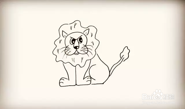 简笔画怎么画狮子