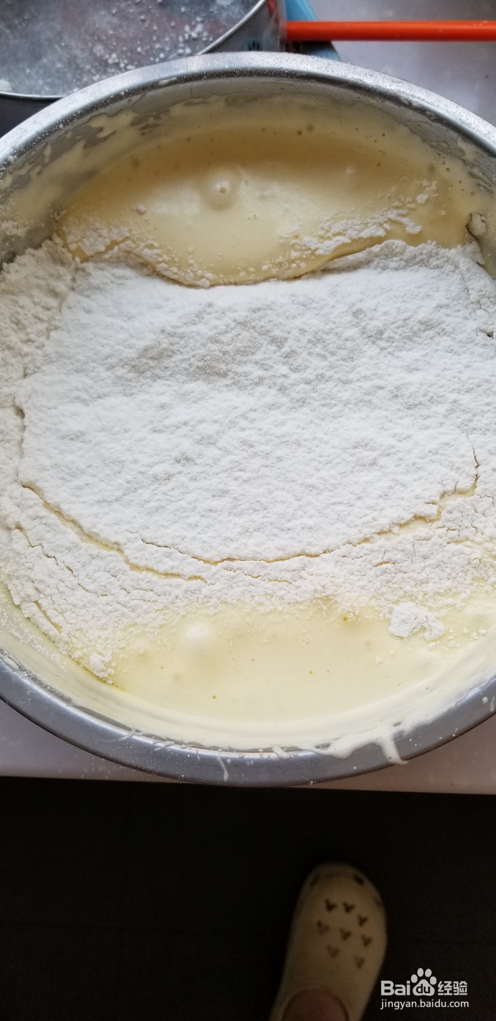 做无油无水老式脆皮蛋糕的方法