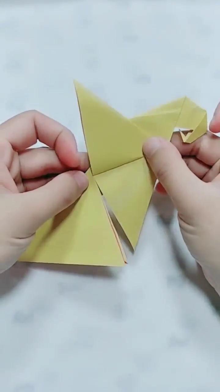 亲子手工小鸟折纸怎么做