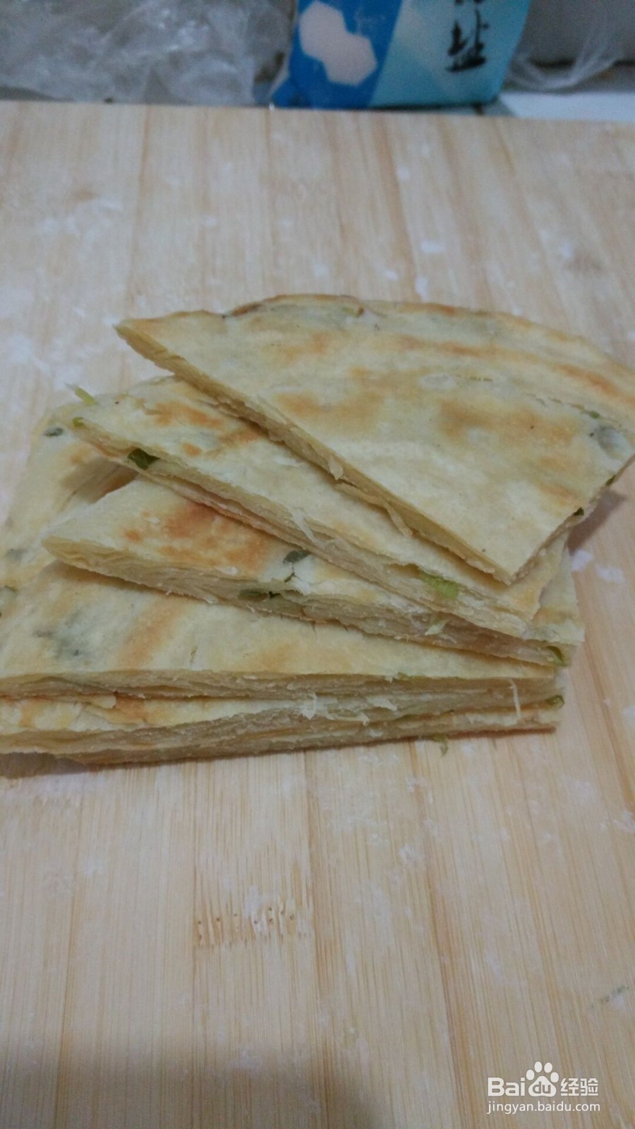 简单方便操作主食—家常油饼，葱花油饼的做法