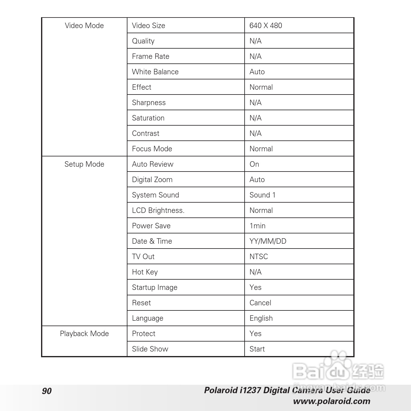 宝丽来Polaroid i1237数码相机使用说明书:[9]