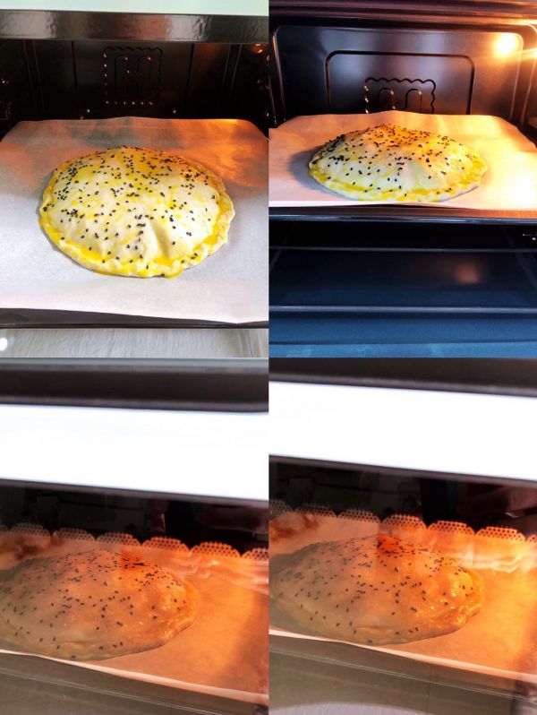 芝士爆浆紫薯酥