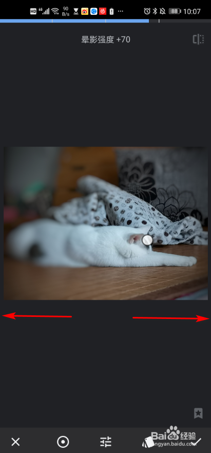 snapseed软件 照片如何设置镜头模糊
