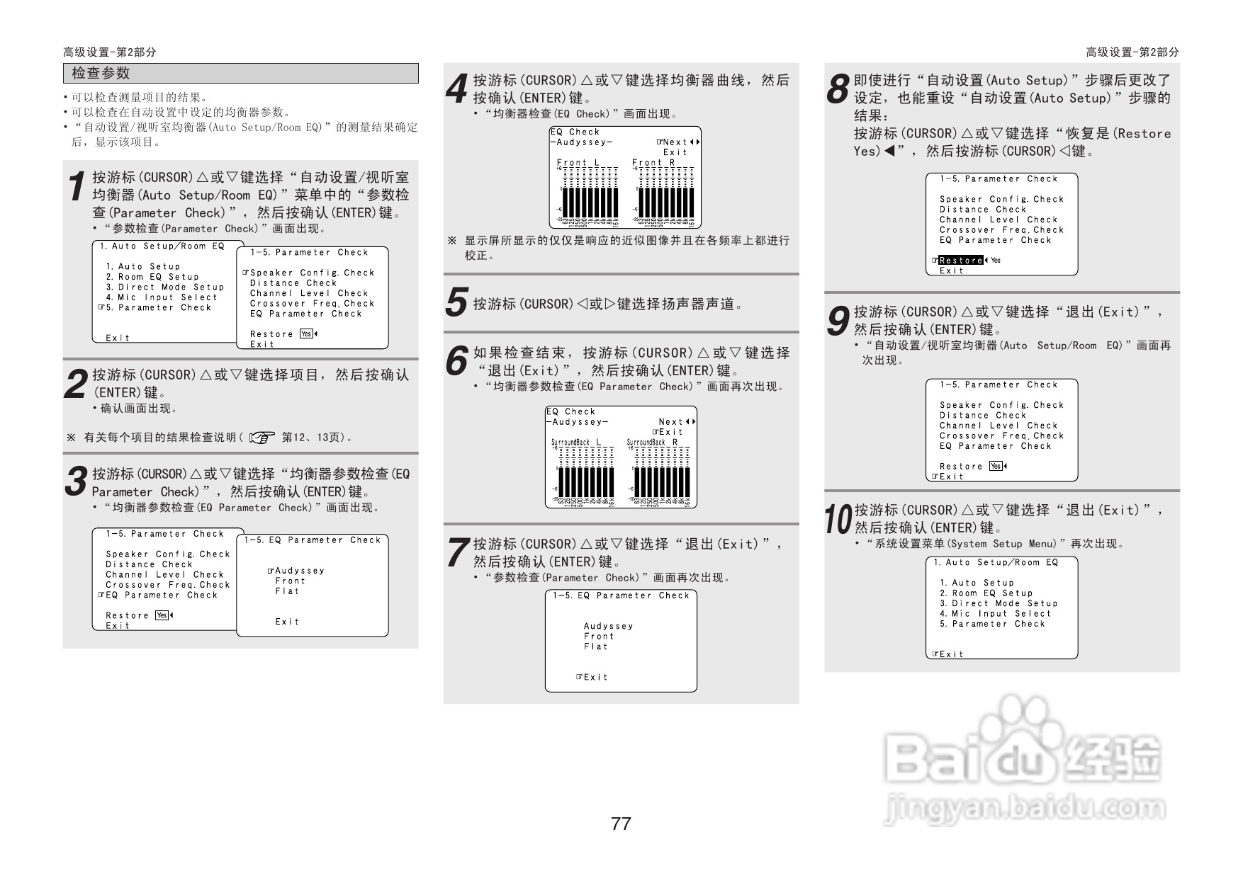DENON收音环绕扩音机AVR-3806操作说明书:[4]