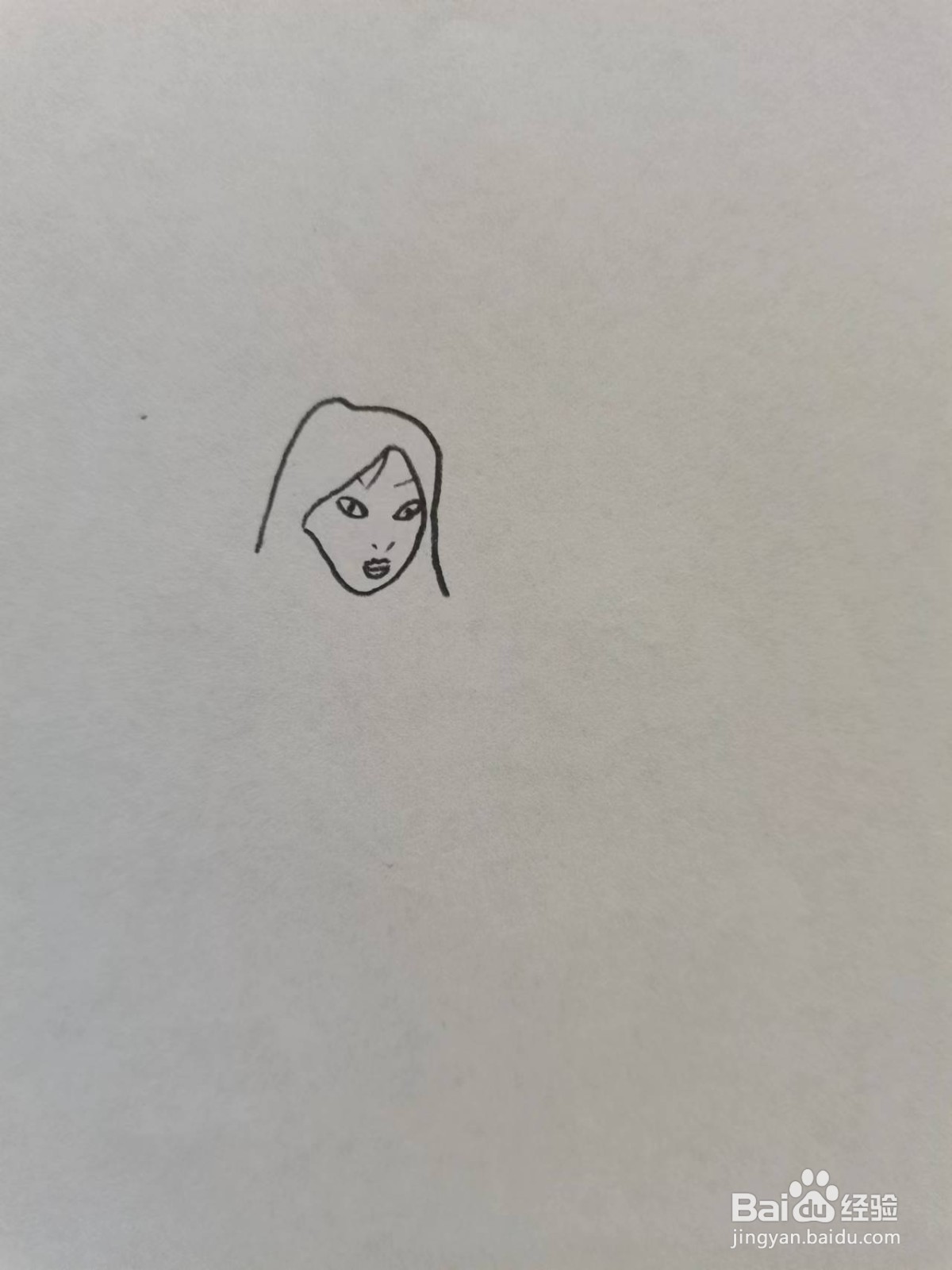 铅笔画女英雄花木兰