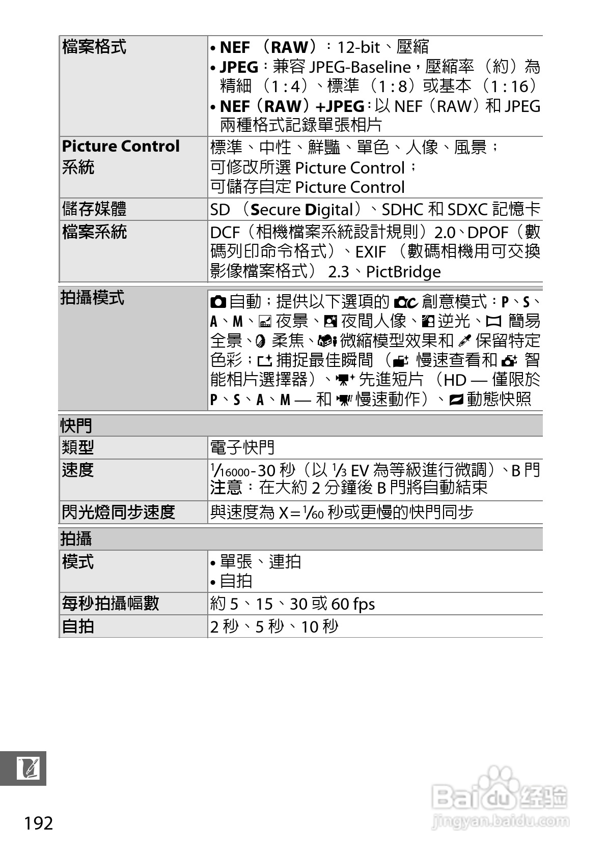 尼康Nikon 1 J3数码相机说明书:[22]