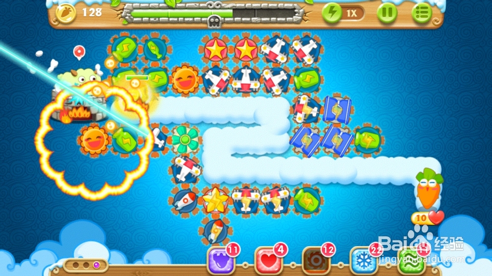 保卫萝卜2-60关金萝卜+钻石任务