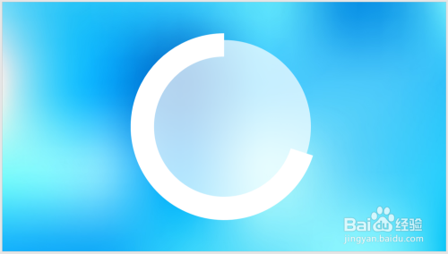 PPT中怎样制作毛玻璃效果的圆环图