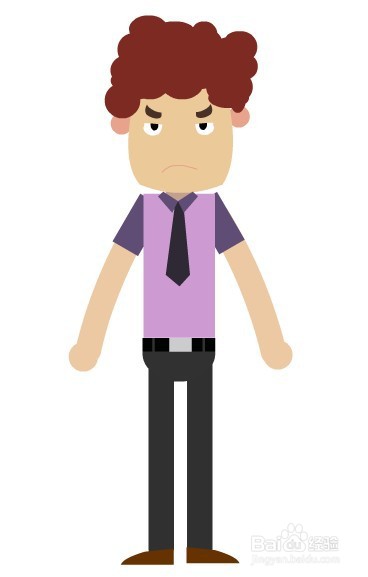 Flash绘制一个扁平人物的方法