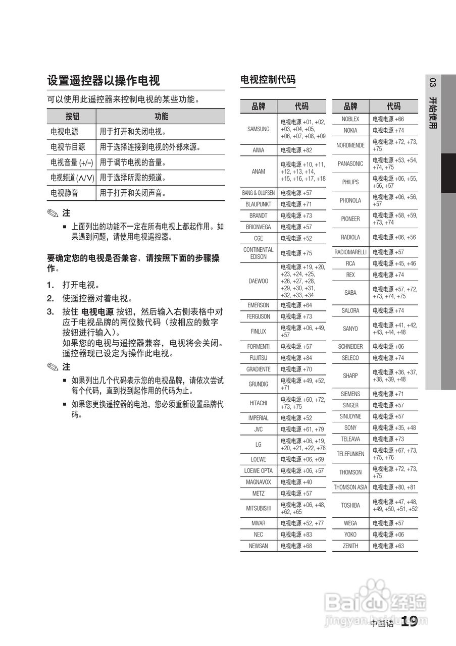 三星BD-D6500高清播放机使用说明书:[10]
