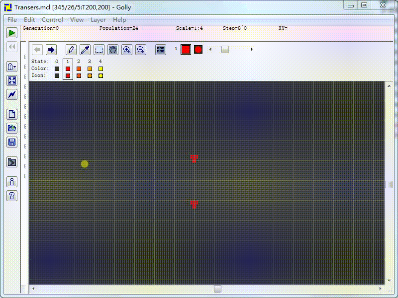 用Golly玩Conway的生命游戏