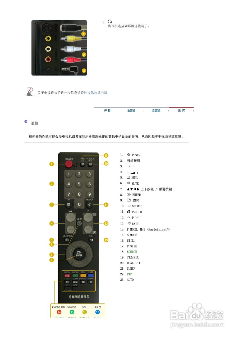 三星2032MW液晶显示器使用说明书:[2]