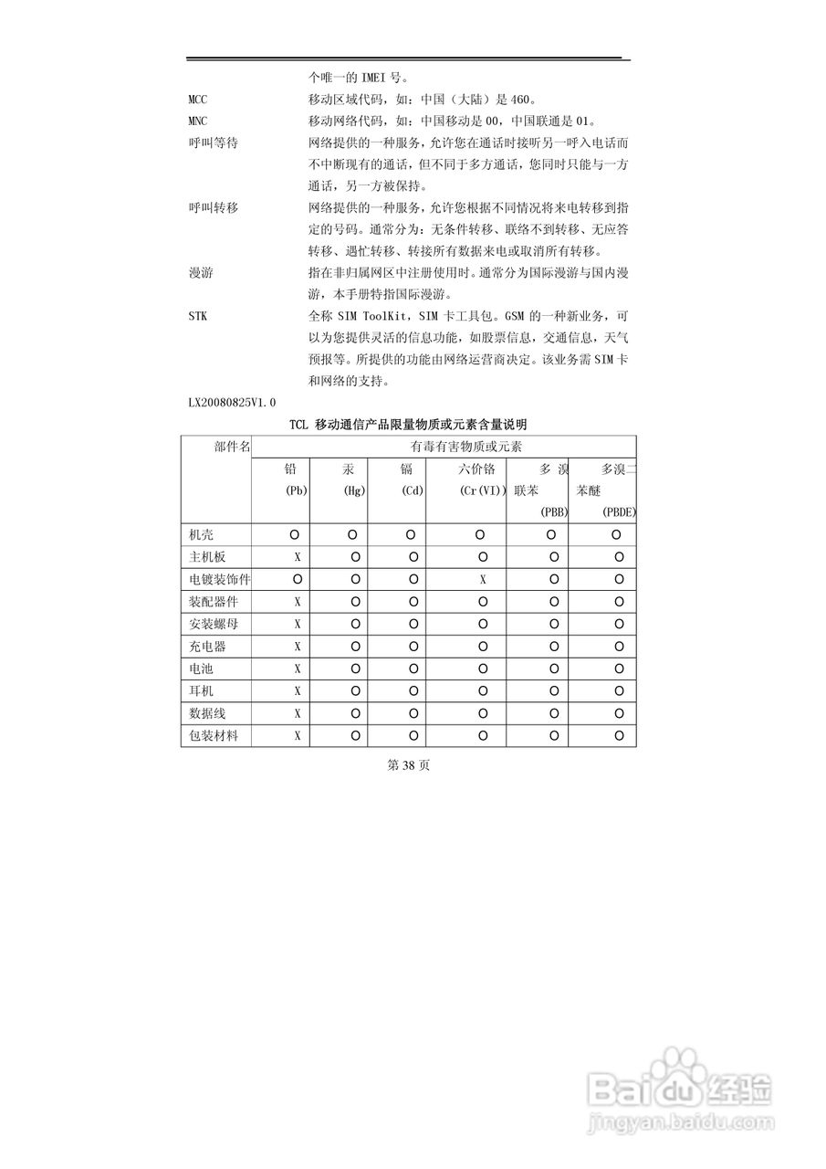 TCL MBO558手机使用说明书:[4]