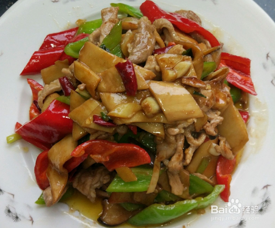 杏鲍菇炒肉片