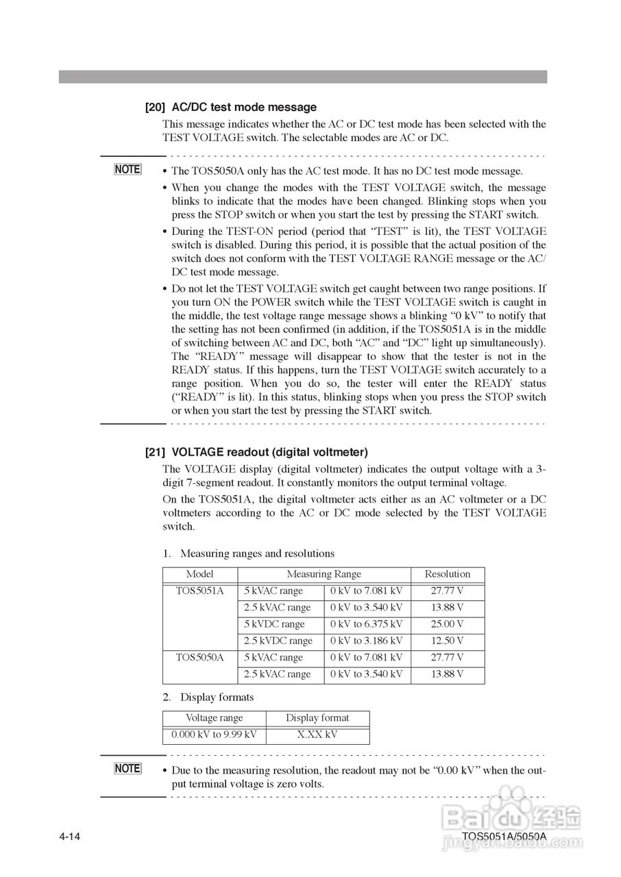 日本菊水TOS5051A/5050A耐压测试仪英文版说明书:[5]