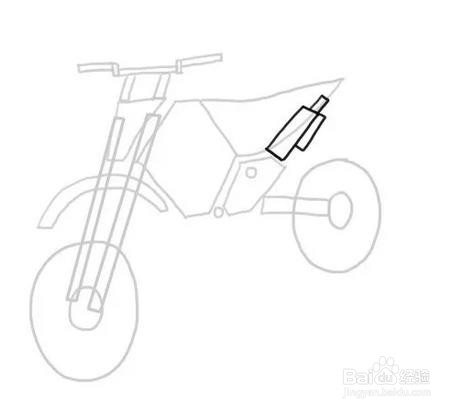 如何画摩托车