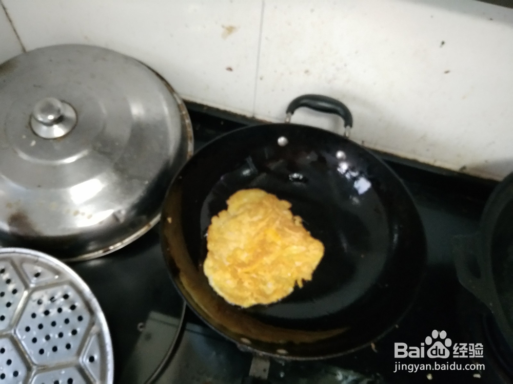 香菜黄瓜丝炒鸭蛋