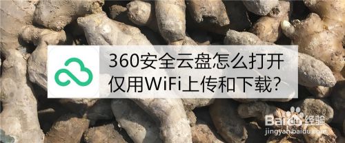 360安全云盘怎么打开仅用WiFi上传和下载？